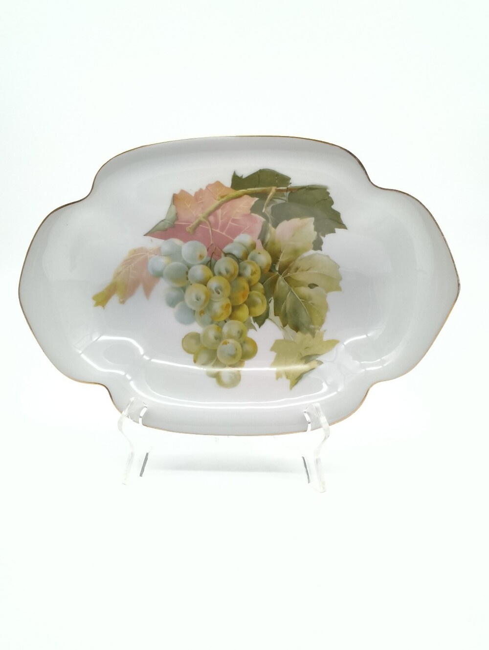 Rosenthal Floral Pedestal Cake Stand and Matching Serving Dish - Picture 12 of 16